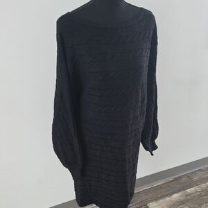 Vine & Love Black Long Sleeve Dress